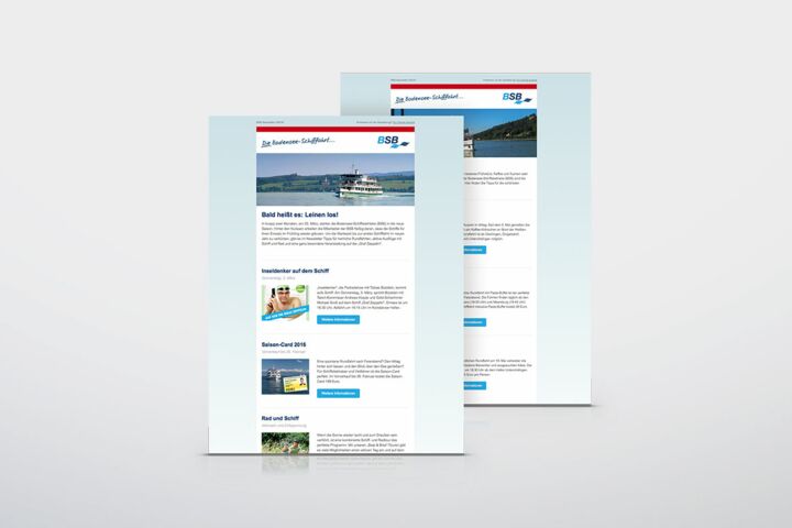 Optimiert: E-Mail Newsletter der Bodensee-Schiffsbetriebe